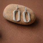 crystal bow drop earrings