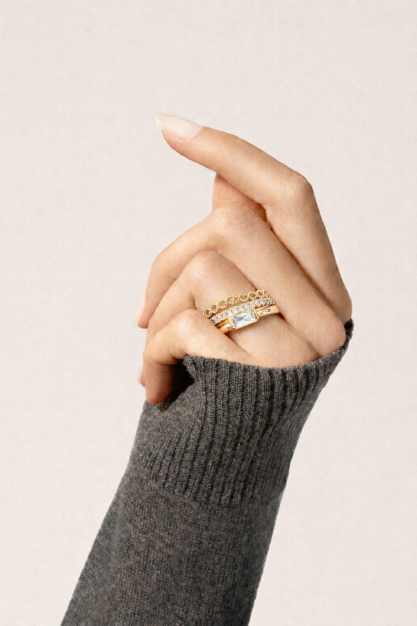 trinity luxe layered ring